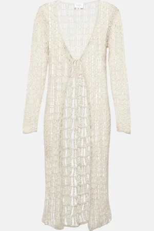 ANNA KOSTUROVA Cardigan in crochet di cotone