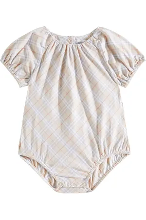 Burberry Baby - Body in cotone Burberry Check