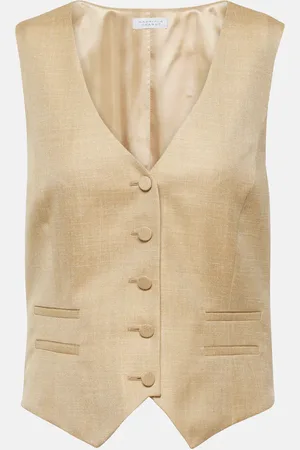 GABRIELA HEARST Gilet in lana, seta e lino