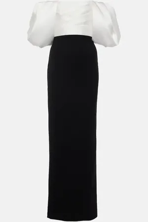 Solace Abito lungo Sian in twill di crêpe
