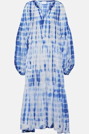 ANNA KOSTUROVA Abito midi Amelia in seta tie-dye