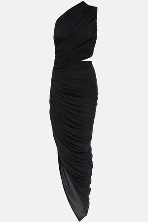 Alaïa Alaïa Abito midi monospalla con cut-out