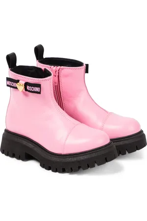 Moschino Stivaletti in pelle con logo