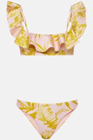 ZIMMERMANN Bikini Golden con stampa floreale