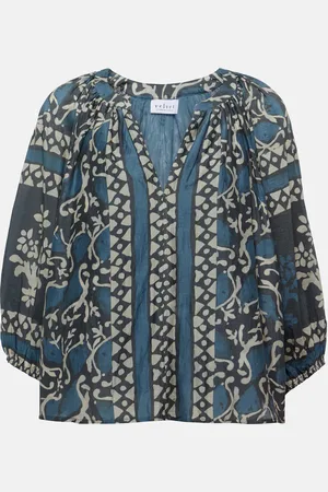 Velvet Blusa Dayana in cotone e seta con stampa