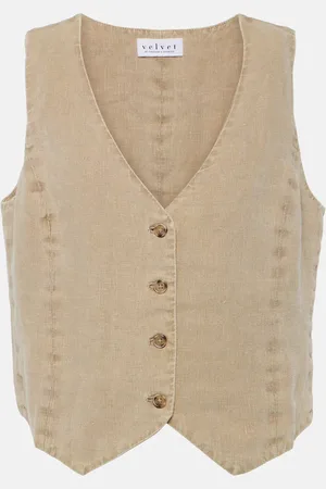 Velvet Gilet Mylie in lino