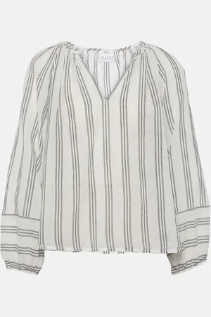 Velvet Blusa Gianna in cotone a righe