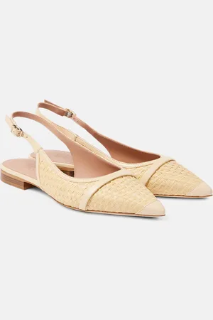 MALONE SOULIERS Ballerine slingback Jama in rafia