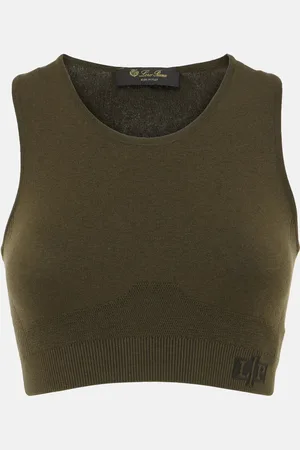 Loro Piana Top sportivo in misto seta a coste