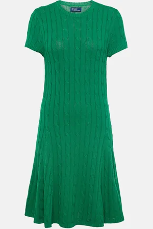 Ralph Lauren Miniabito in maglia a trecce
