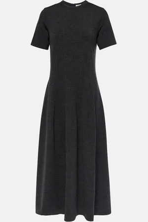 Brunello Cucinelli Abito midi in lana e cashmere