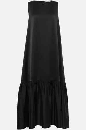 ASCENO Abito midi Rhea in charmeuse di seta