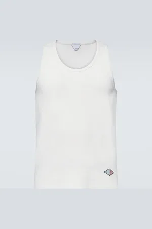 Bottega Veneta Tank top in cotone a coste