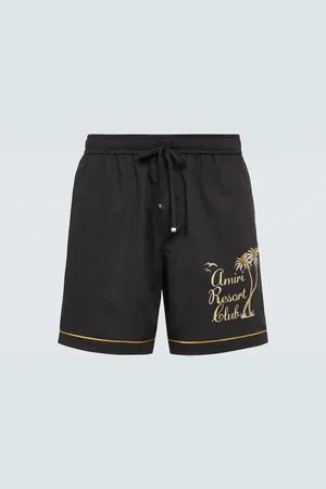 AMIRI Shorts Resort Club in cotone con ricamo