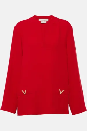 VALENTINO Blusa VGold in Cady Couture di seta