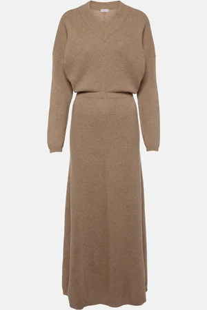 Brunello Cucinelli Abito midi in cashmere