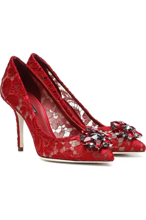 Dolce & Gabbana Pumps Bellucci in pizzo con cristalli