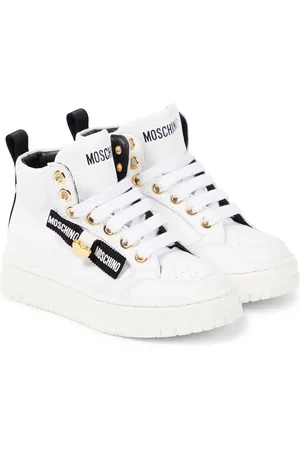 Moschino Sneakers in pelle con logo