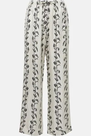 ASCENO Pantaloni a gamba larga Aurelia in twill