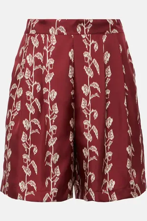 ASCENO Bermuda Carros in twill di seta