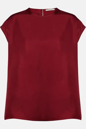 ASCENO Top Dasha in twill di seta