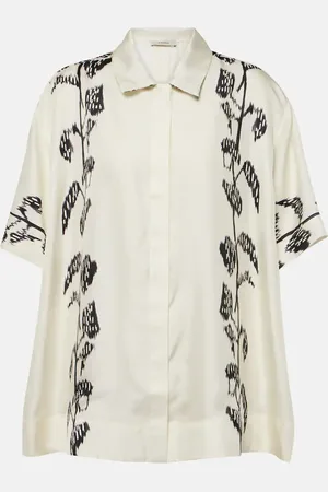 ASCENO Camicia bowling Montauk in twill di seta