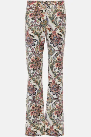Etro Jeans regular a vita media con stampa