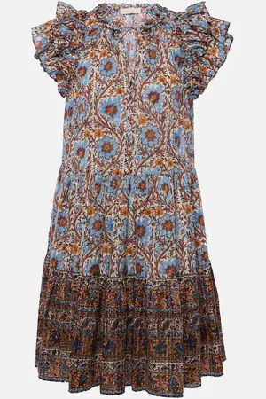 ULLA JOHNSON Miniabito Coletta in misto cotone