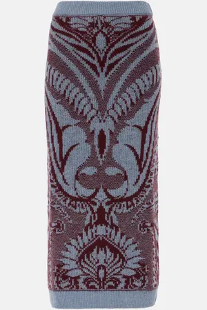 Etro Gonna midi in jacquard di lana