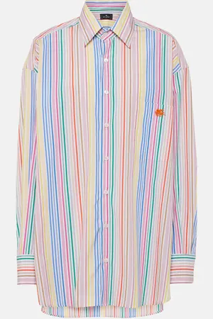 Etro Camicia oversize in cotone a righe