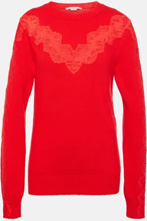 Stella McCartney Pullover in lana con pizzo