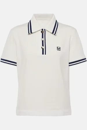 Tory Burch Polo in piqué di misto cotone