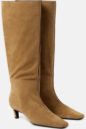 Totême Stivali Wide Shaft in suede