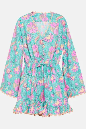 Juliet Dunn Jumpsuit corta in popeline di cotone