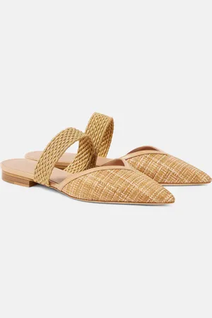 MALONE SOULIERS Mules Manu effetto rafia