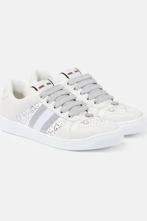 Gucci Sneakers in pelle con cristalli