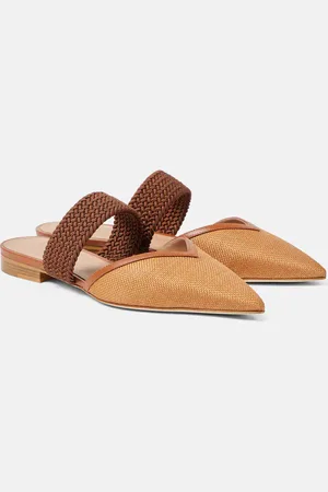 MALONE SOULIERS Mules Manu in rafia intrecciata
