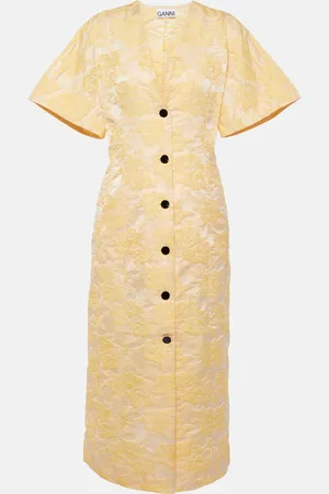 Ganni Abito chemisier in jacquard