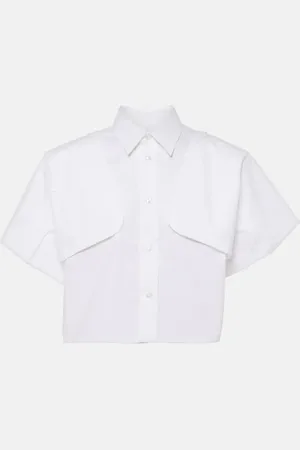 Maison Margiela Camicia cropped in cotone