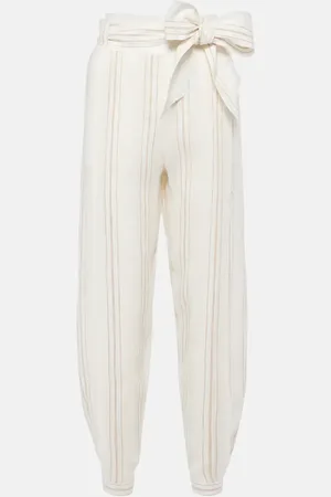 Loro Piana Pantaloni tapered Gustel in lino