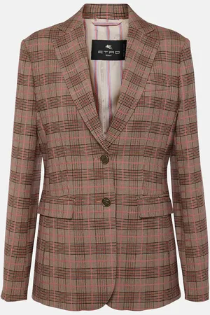 Etro Blazer in misto lana a quadri
