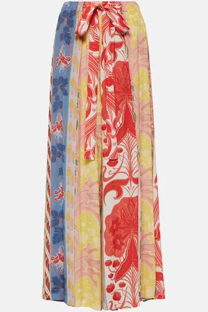 Etro Pantaloni a gamba larga con stampa