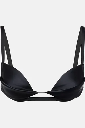 Nensi Dojaka Top bralette Double Petal in raso