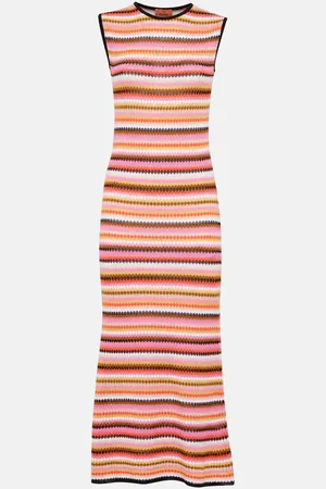 Missoni Abito midi in maglia di misto cotone