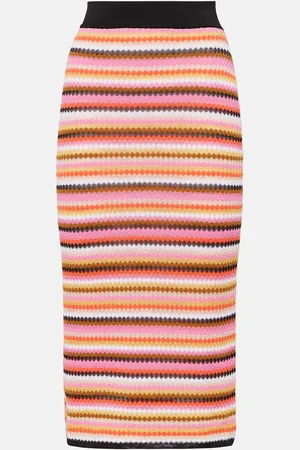 Missoni Gonna midi in maglia di misto cotone