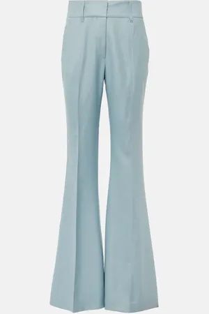 GABRIELA HEARST Pantaloni flared Rhein in seta e lana