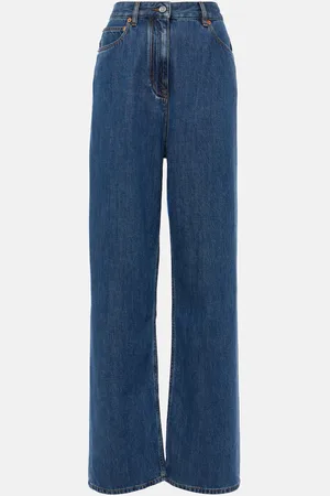VALENTINO Jeans a gamba larga e vita alta