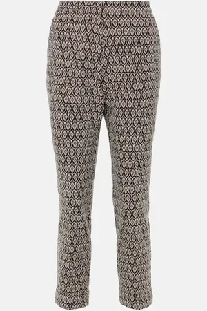 Etro Pantaloni cropped in misto cotone