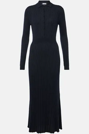 GABRIELA HEARST Abito midi Ardor in seta e cashmere