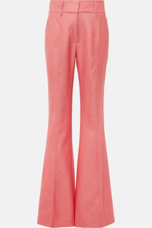 GABRIELA HEARST Pantaloni flared Rhein in seta e lana